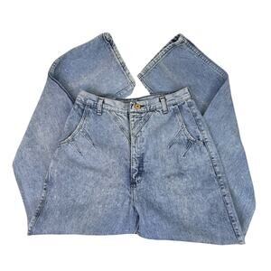 Wrangler Bareback Jeans Vintage Size 15 Acid Wash Western Rodeo 80s Punchy